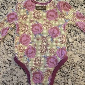 Matilda Jane Pink Floral Baby Bodysuit